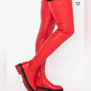 Azalea Wang thigh high boots
